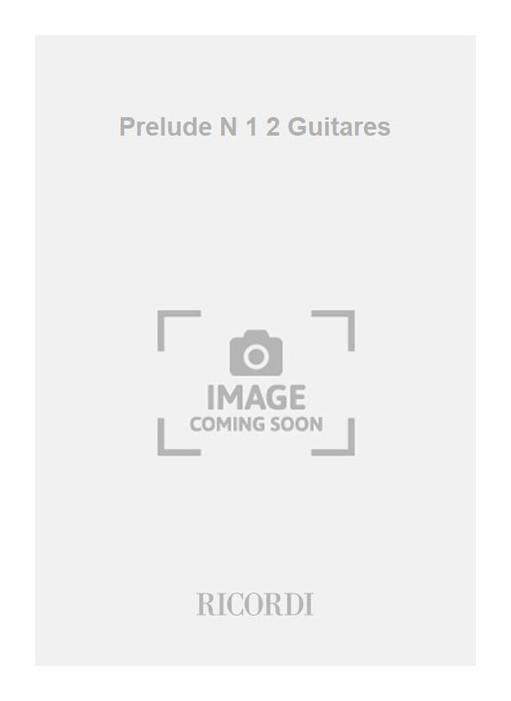 Prelude N 1 2 Guitares